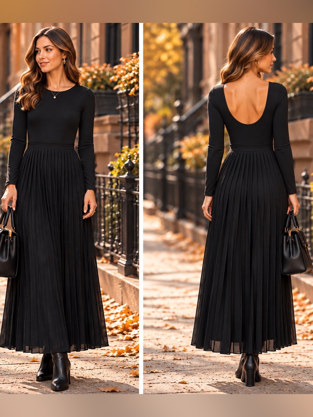 J.Crew Pleated Ballet Dress in Stretch Cotton Blend Black Size L CF797